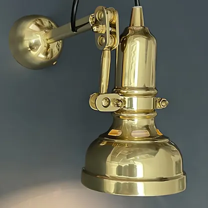 Industrial Copper Adjustable Wall Lamp for Living Room Image - 6