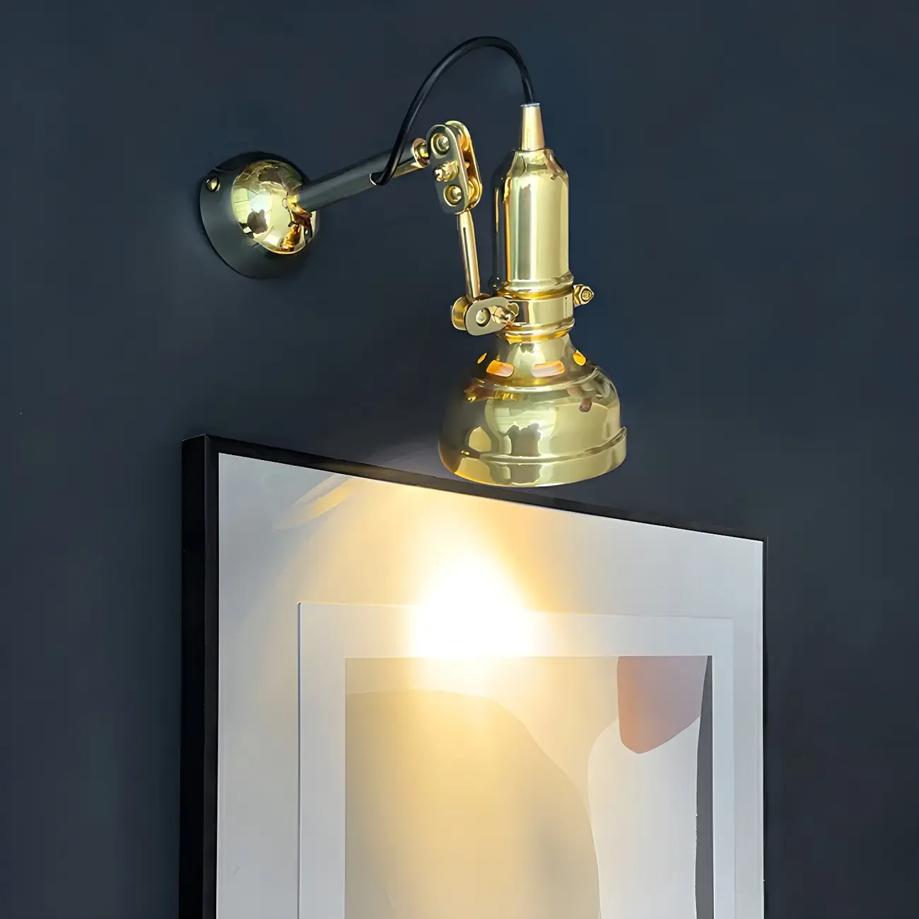 Industrial Copper Adjustable Wall Lamp for Living Room Image - 8