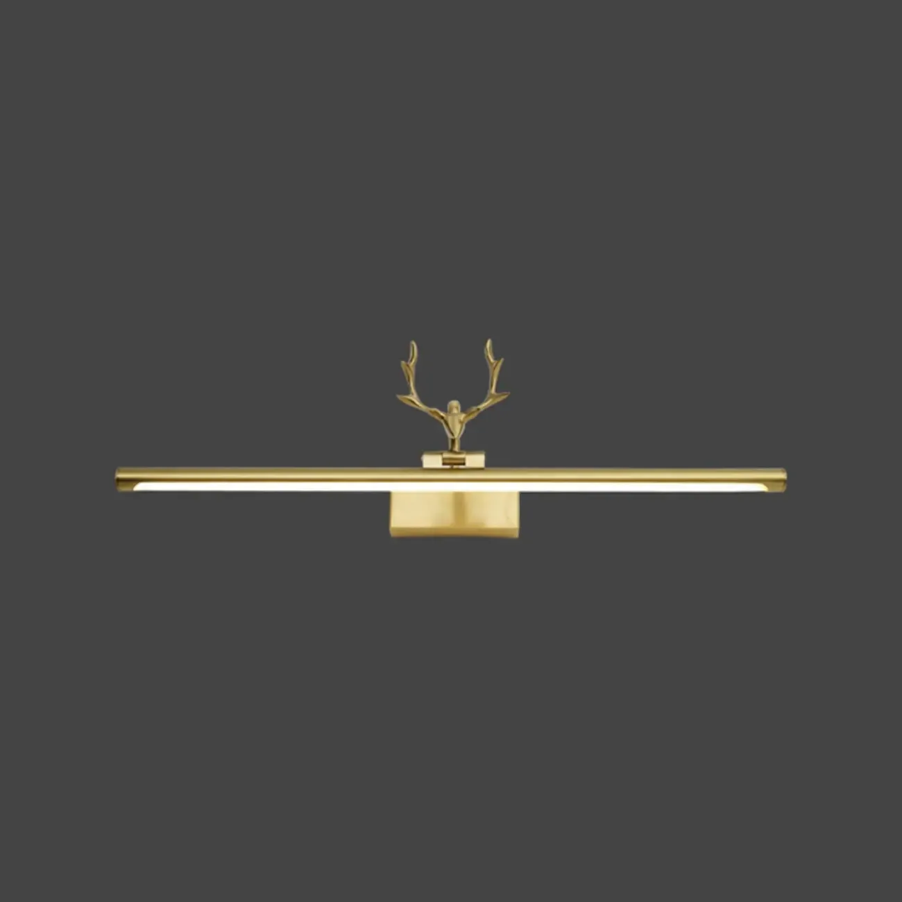Gold Metal Antler Design LED Vanity Wall Lamp for Bathroom Image - 8