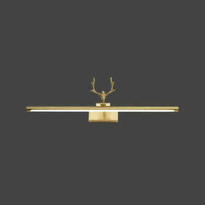 Gold Metal Antler Design LED Vanity Wall Lamp for Bathroom Image - 8