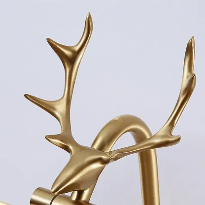 Gold Metal Antler Design LED Vanity Wall Lamp for Bathroom Image - 10