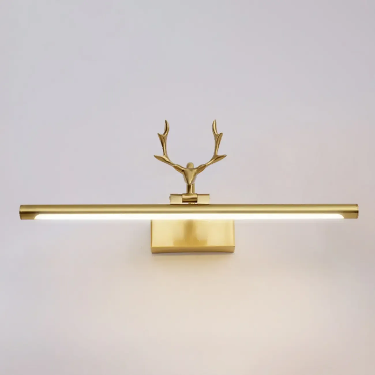 Gold Metal Antler Design LED Vanity Wall Lamp for Bathroom Image - 11