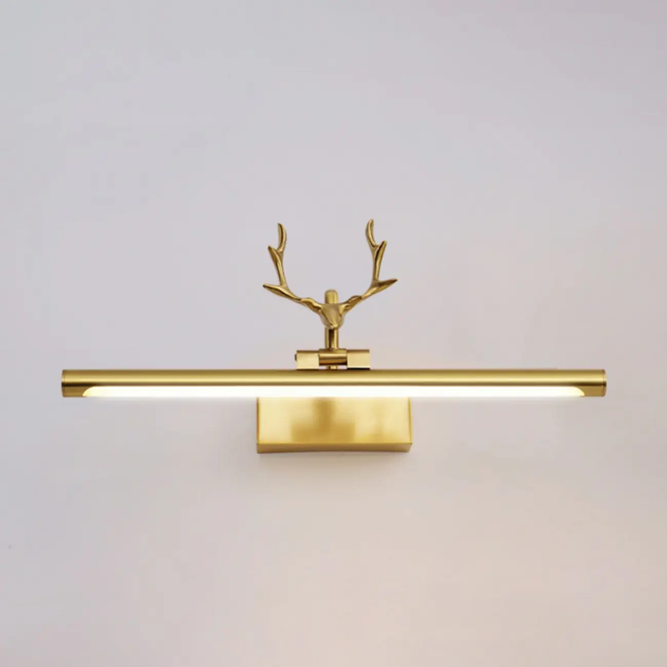 Gold Metal Antler Design LED Vanity Wall Lamp for Bathroom Image - 13 | homeyfad