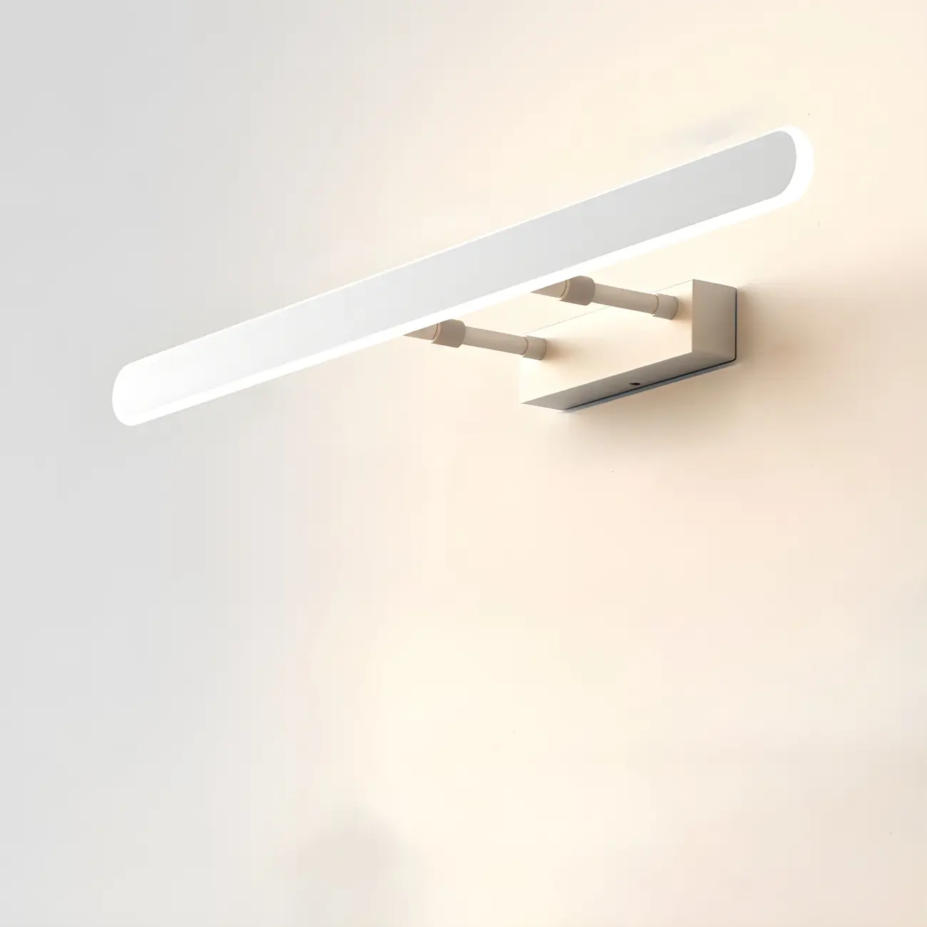 Minimalist Sleek White LED Wall Lamp for Bathroom Mirror Image - 3 | homeyfad