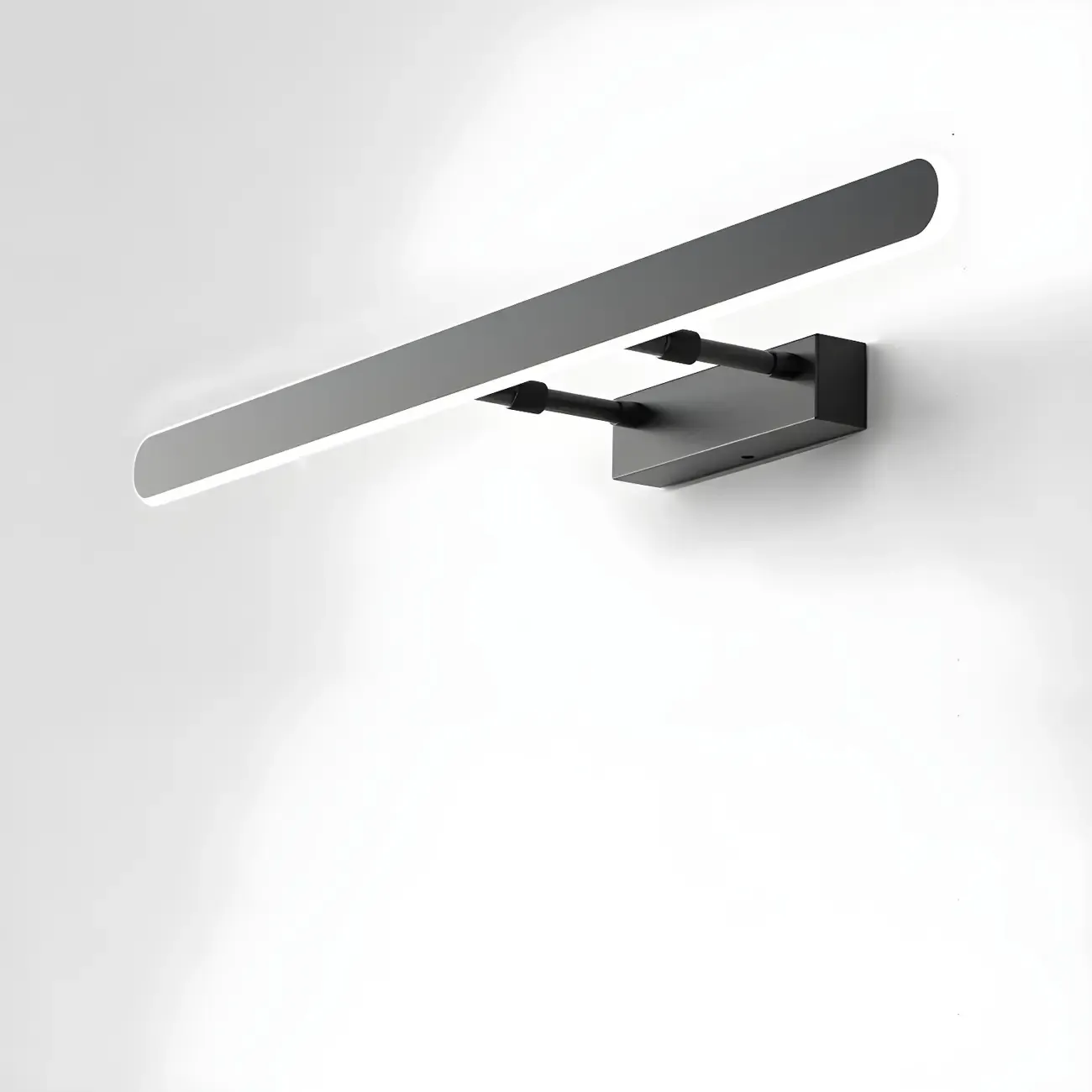 Minimalist Sleek White LED Wall Lamp for Bathroom Mirror Image - 5
