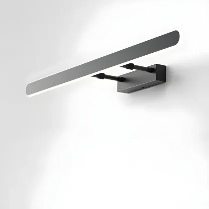 Minimalist Sleek White LED Wall Lamp for Bathroom Mirror Image - 5