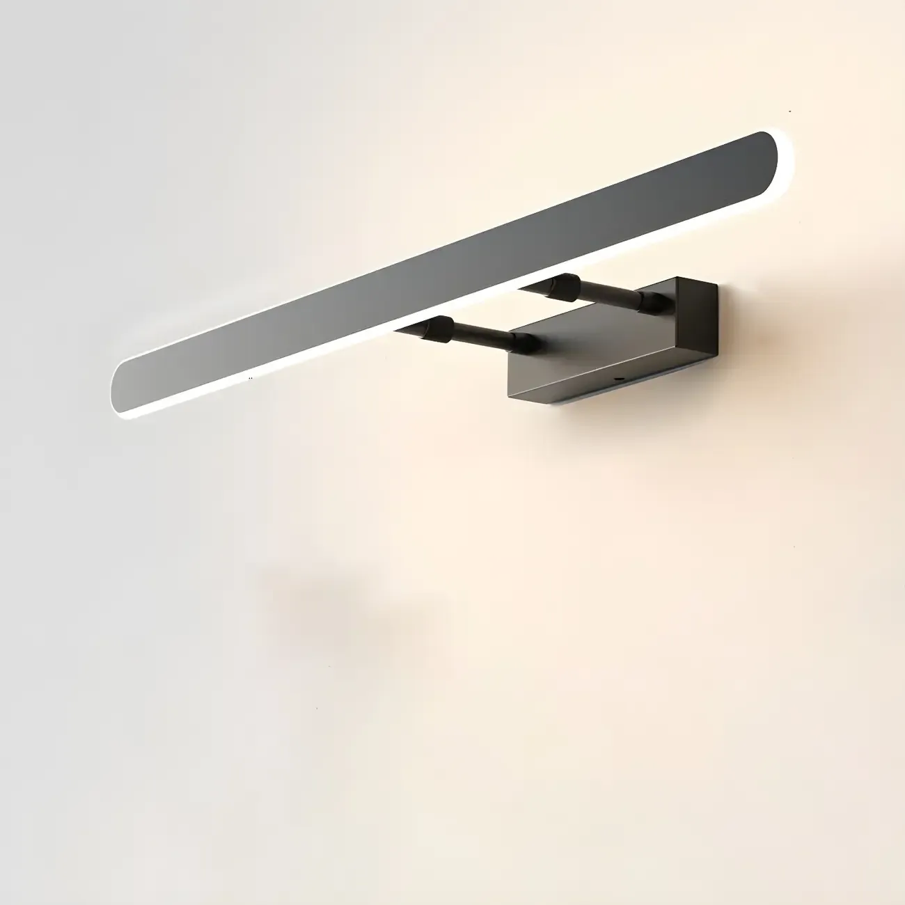 Minimalist Sleek White LED Wall Lamp for Bathroom Mirror