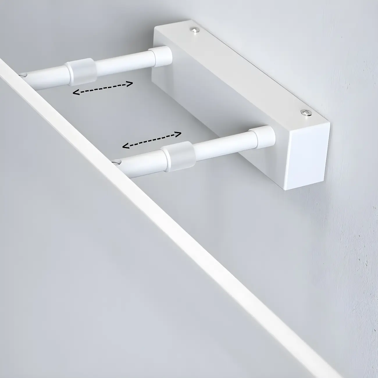 Minimalist Sleek White LED Wall Lamp for Bathroom Mirror Image - 8 | homeyfad