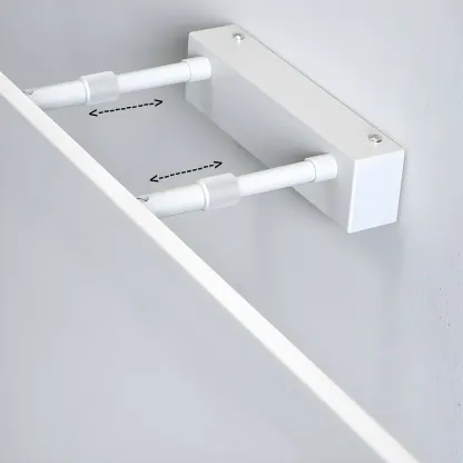 Minimalist Sleek White LED Wall Lamp for Bathroom Mirror Image - 8