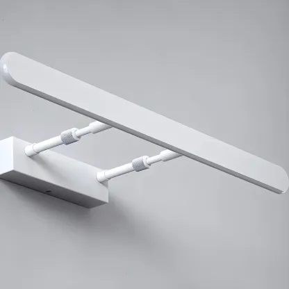 Minimalist Sleek White LED Wall Lamp for Bathroom Mirror Image - 10