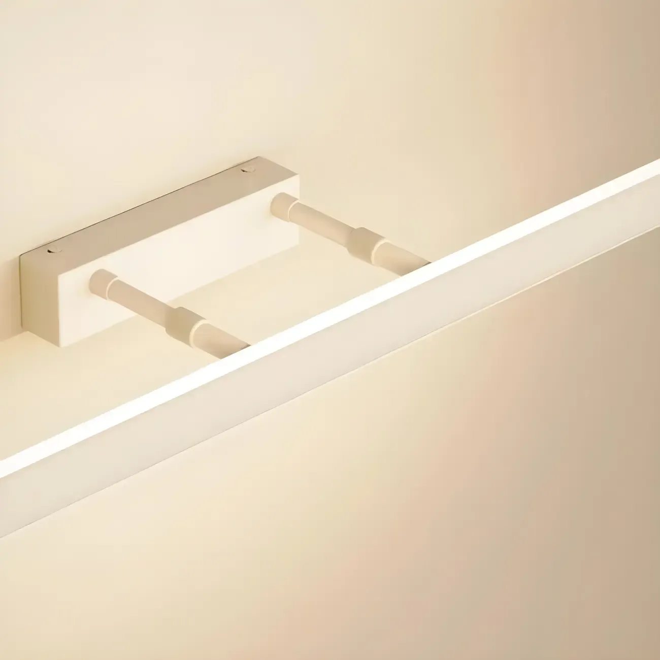 Minimalist Sleek White LED Wall Lamp for Bathroom Mirror Image - 11