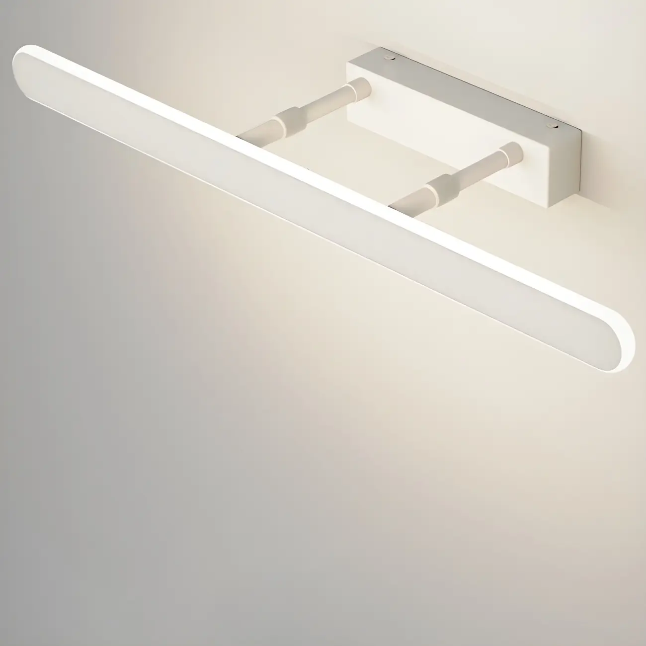 Minimalist Sleek White LED Wall Lamp for Bathroom Mirror Image - 14 | homeyfad