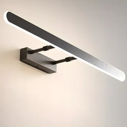 Minimalist Sleek White LED Wall Lamp for Bathroom Mirror Image - 15