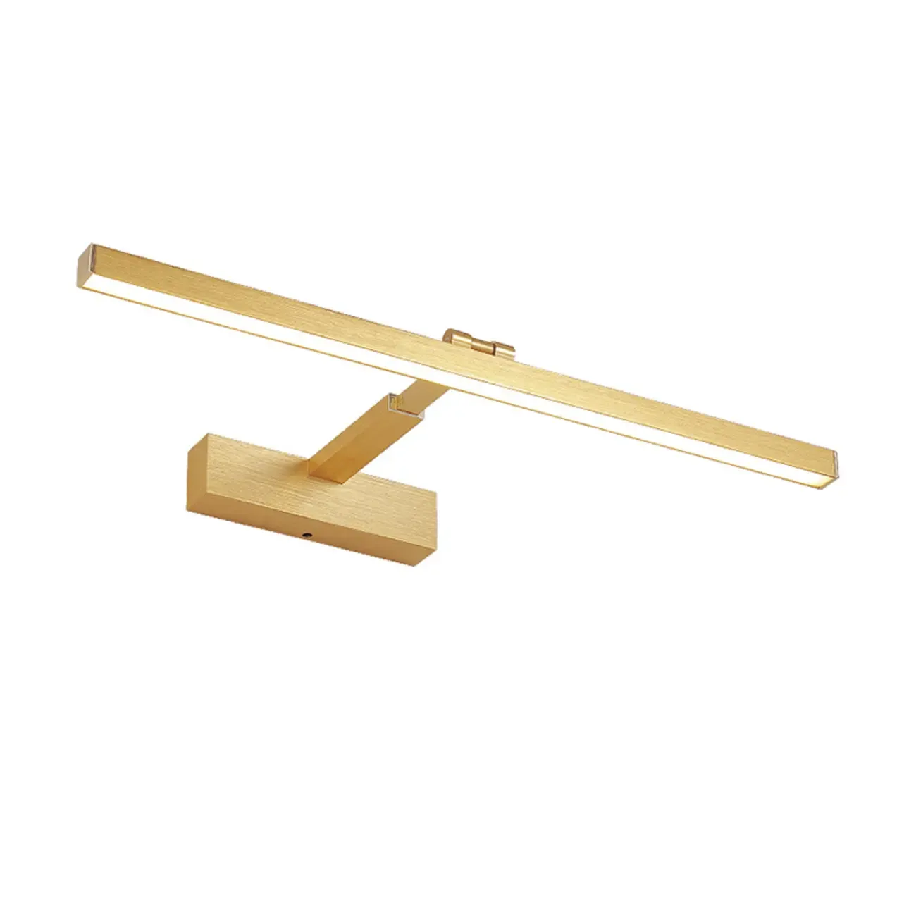 Modern Gold LED Linear Vanity Light with Adjustable Shade for Bathroom Image - 5