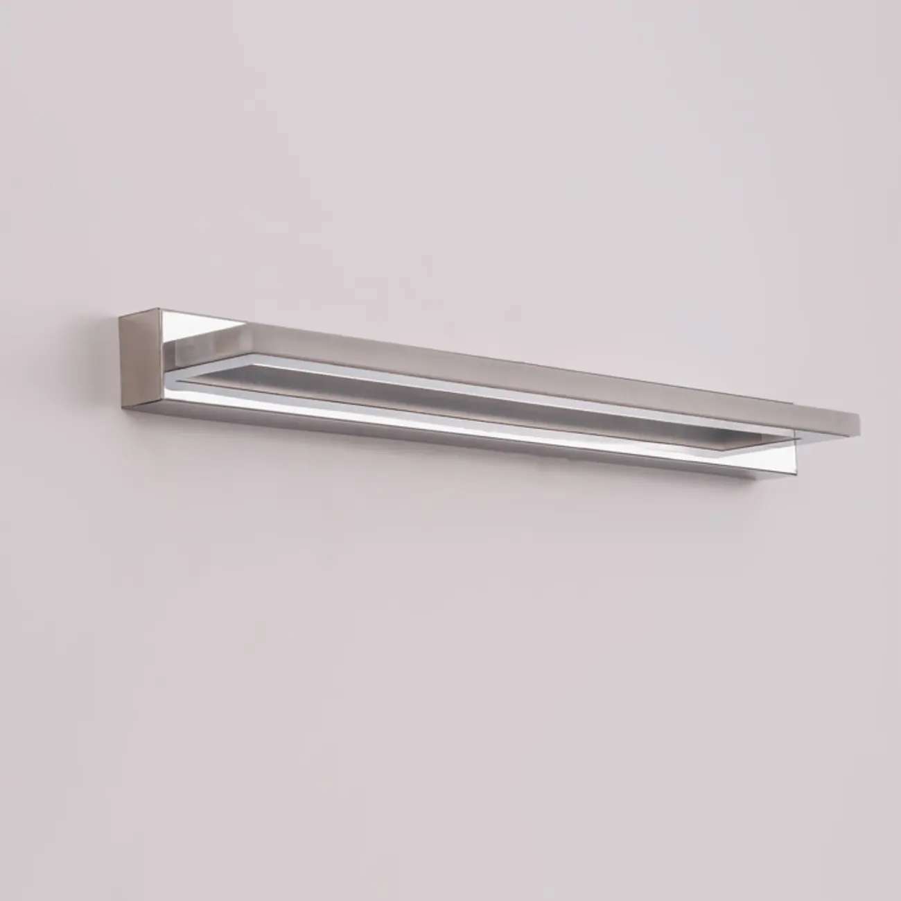 Modern White Metal LED Wall Light with Acrylic Shade for Mirror Front Image - 7 | homeyfad