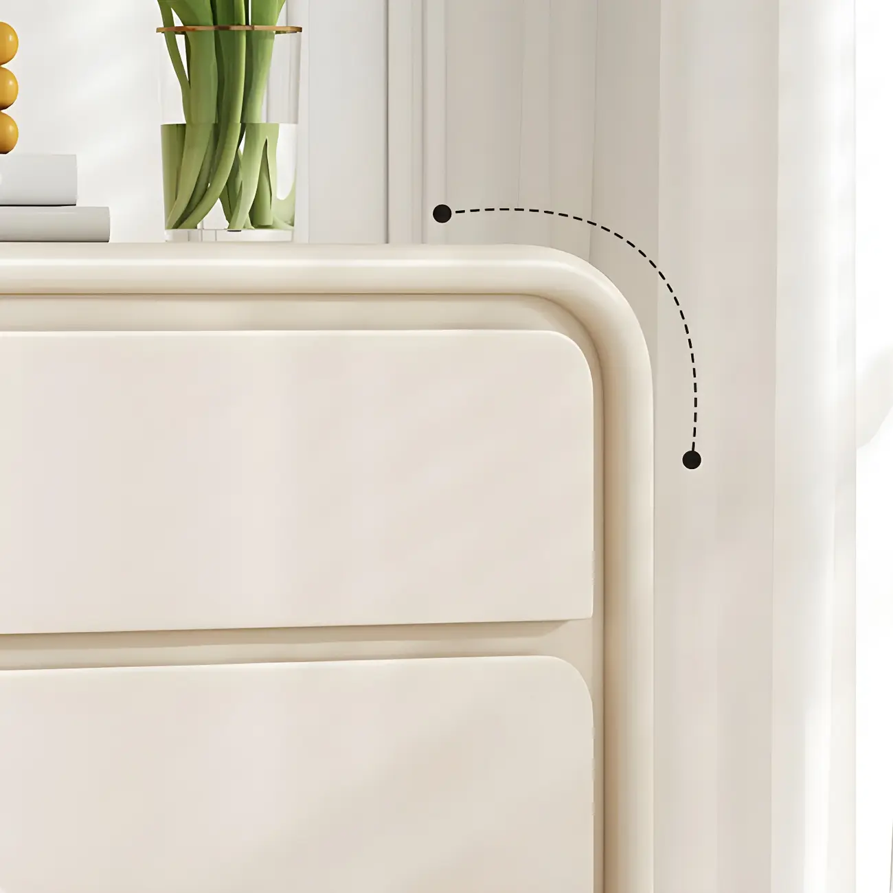 Contemporary Wooden Sideboard with Drawers in White/Black Image - 9 | homeyfad