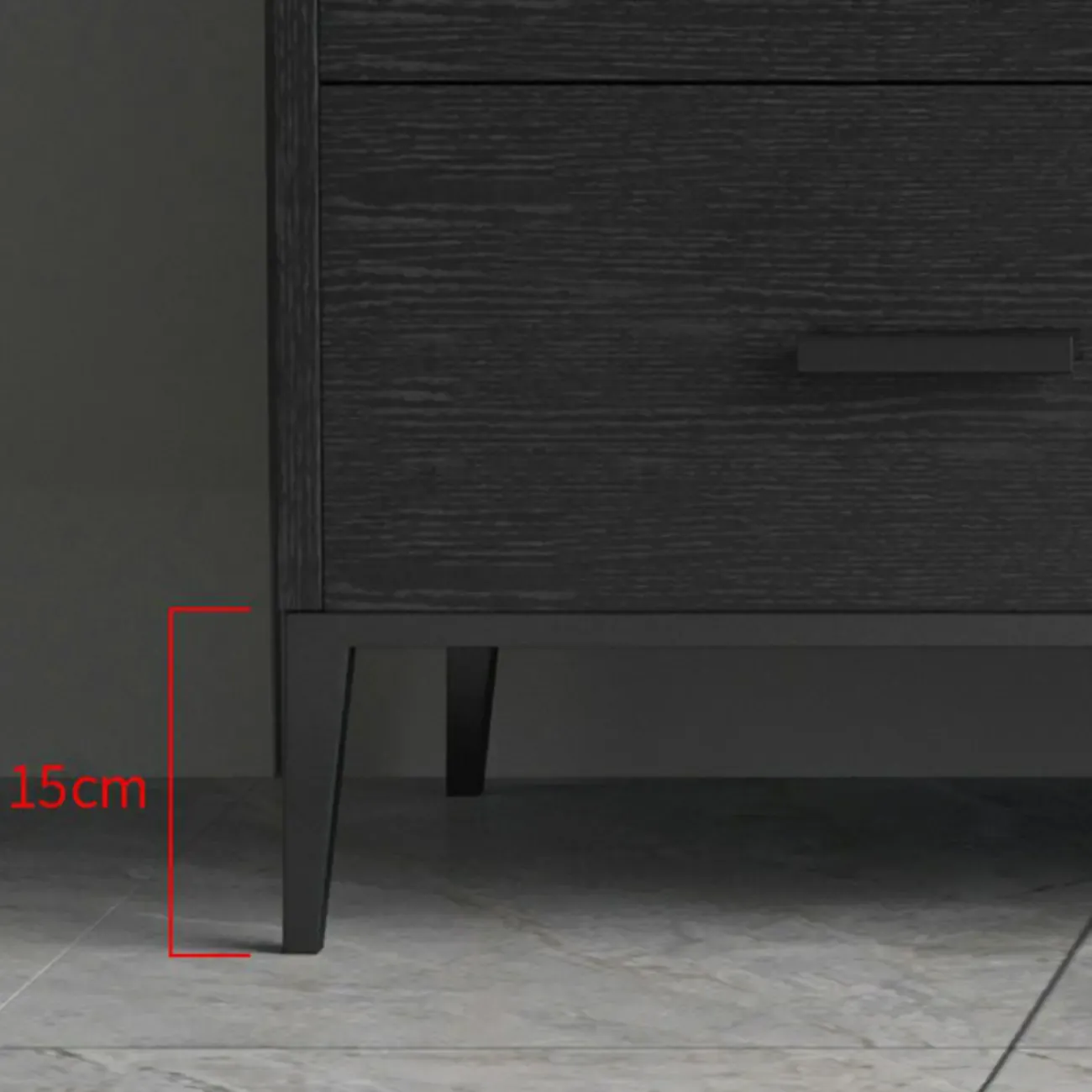 Modern Wooden Sideboard with Cabinets & Wine Rack Image - 12