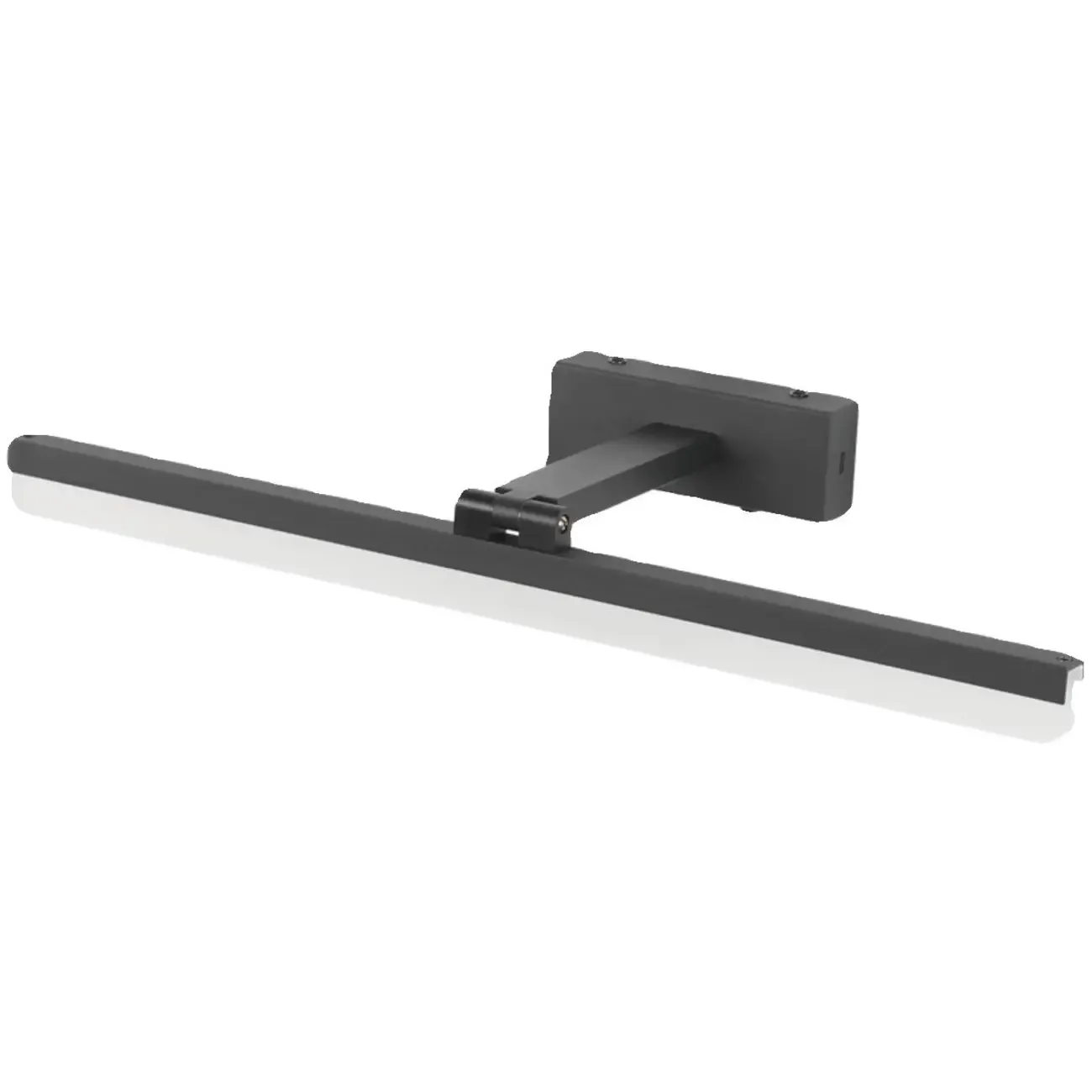 Edge Sleek Black LED Linear Vanity Light for Bathroom Mirror Image - 9