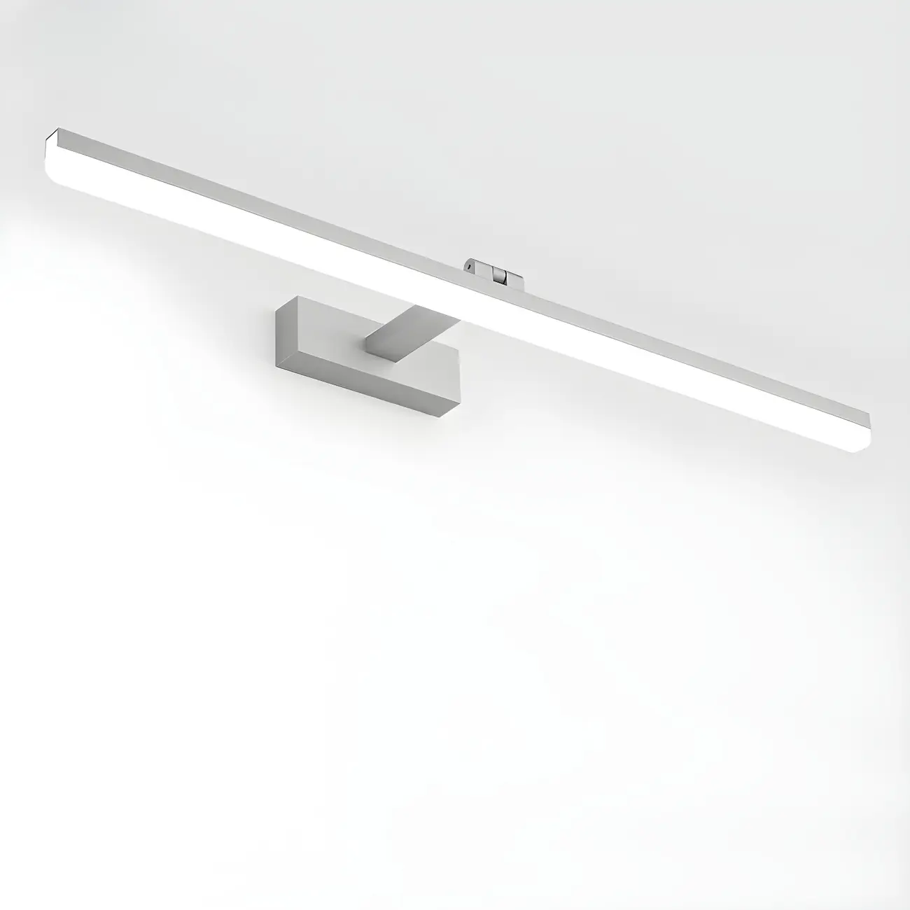 Edge Sleek Black LED Linear Vanity Light for Bathroom Mirror Image - 10 | homeyfad