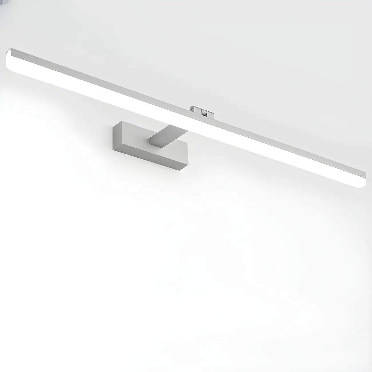 Edge Sleek Black LED Linear Vanity Light for Bathroom Mirror Image - 11 | homeyfad