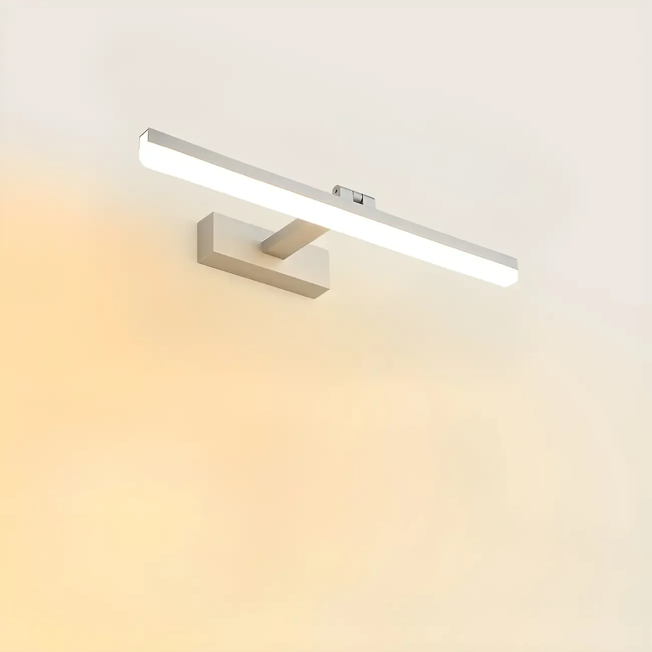 Edge Sleek Black LED Linear Vanity Light for Bathroom Mirror Image - 13