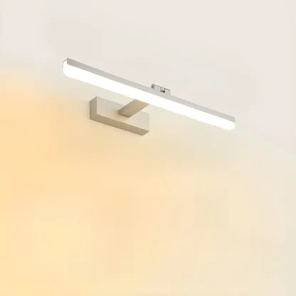Edge Sleek Black LED Linear Vanity Light for Bathroom Mirror Image - 13