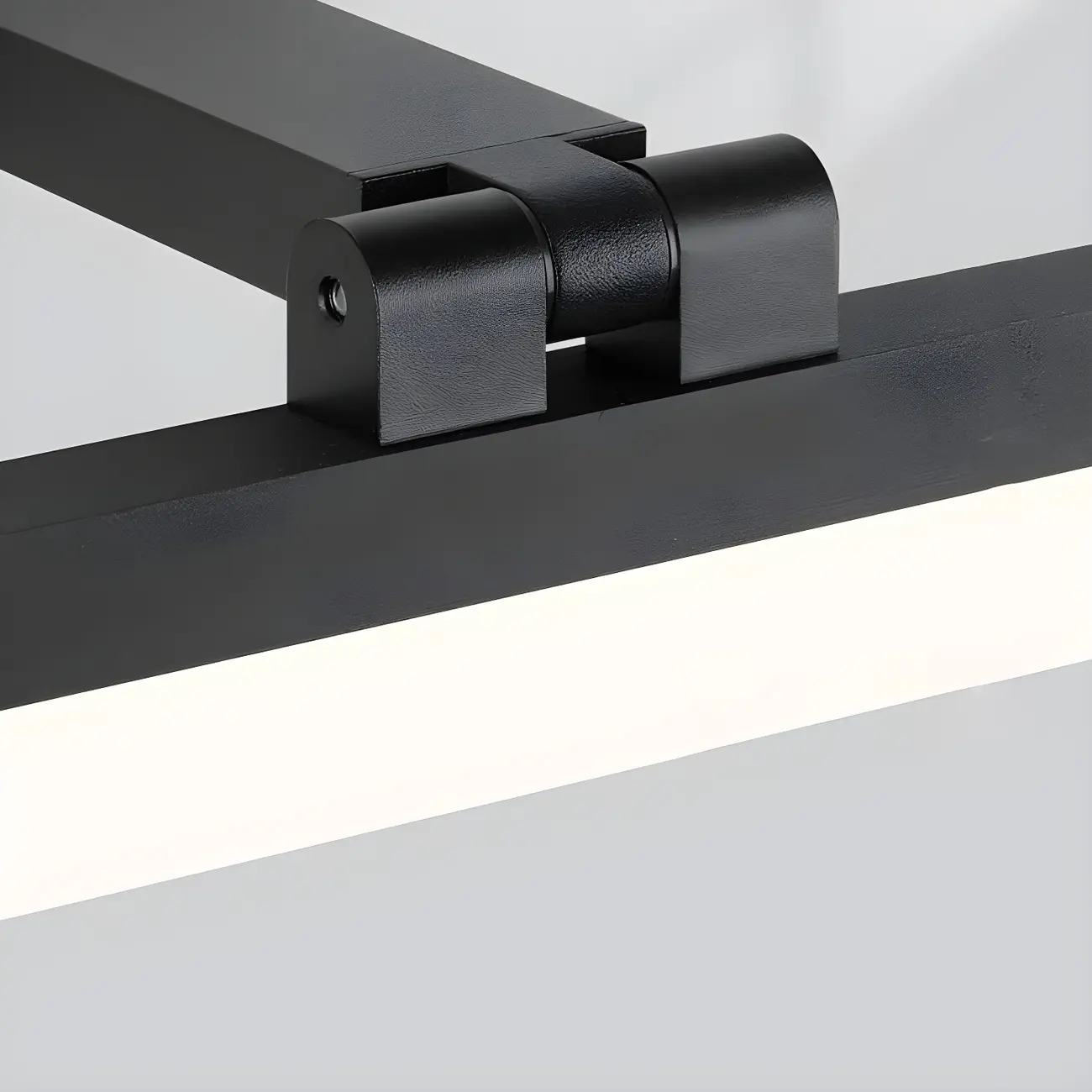 Edge Sleek Black LED Linear Vanity Light for Bathroom Mirror Image - 14 | homeyfad