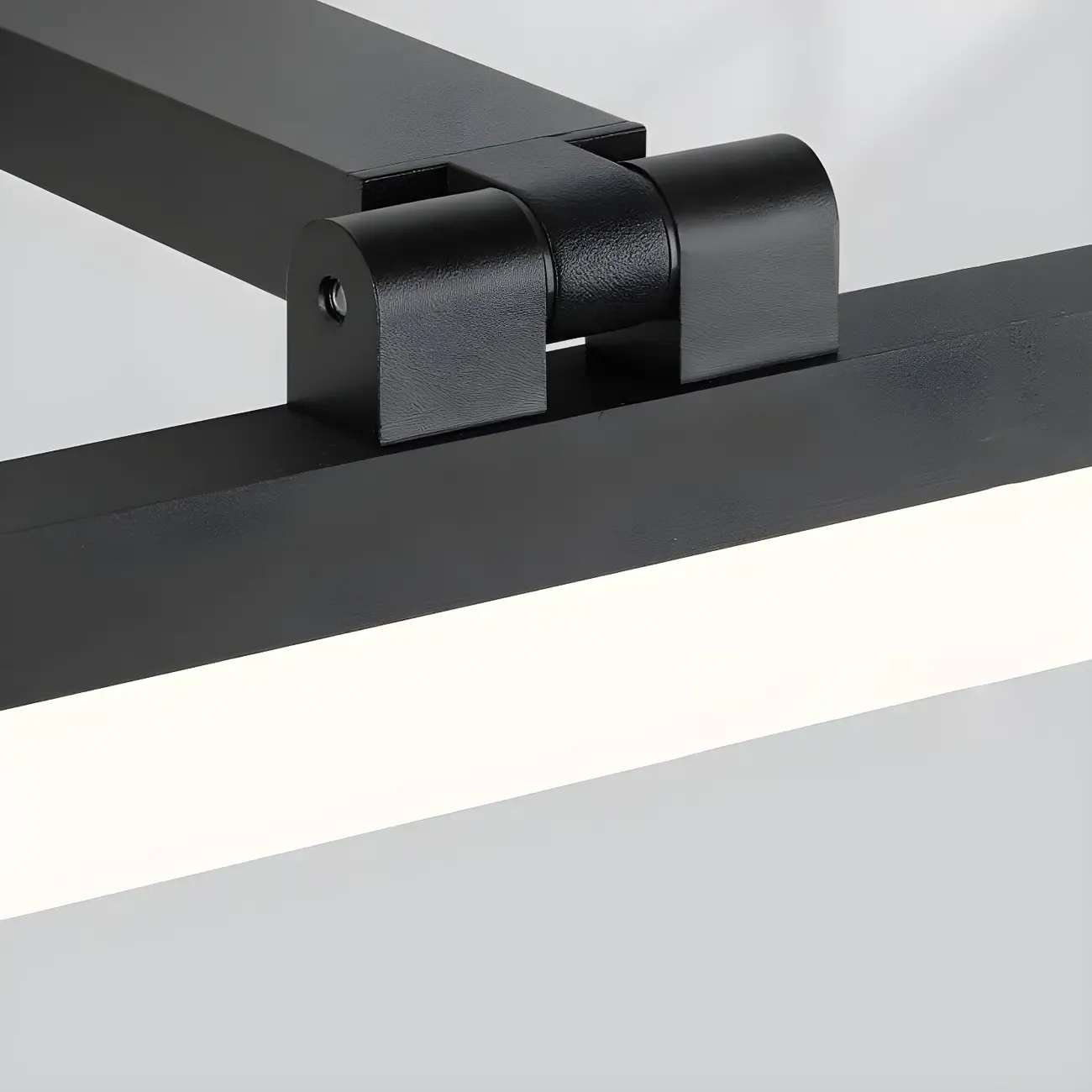Edge Sleek Black LED Linear Vanity Light for Bathroom Mirror Image - 14