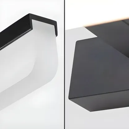 Edge Sleek Black LED Linear Vanity Light for Bathroom Mirror Image - 16