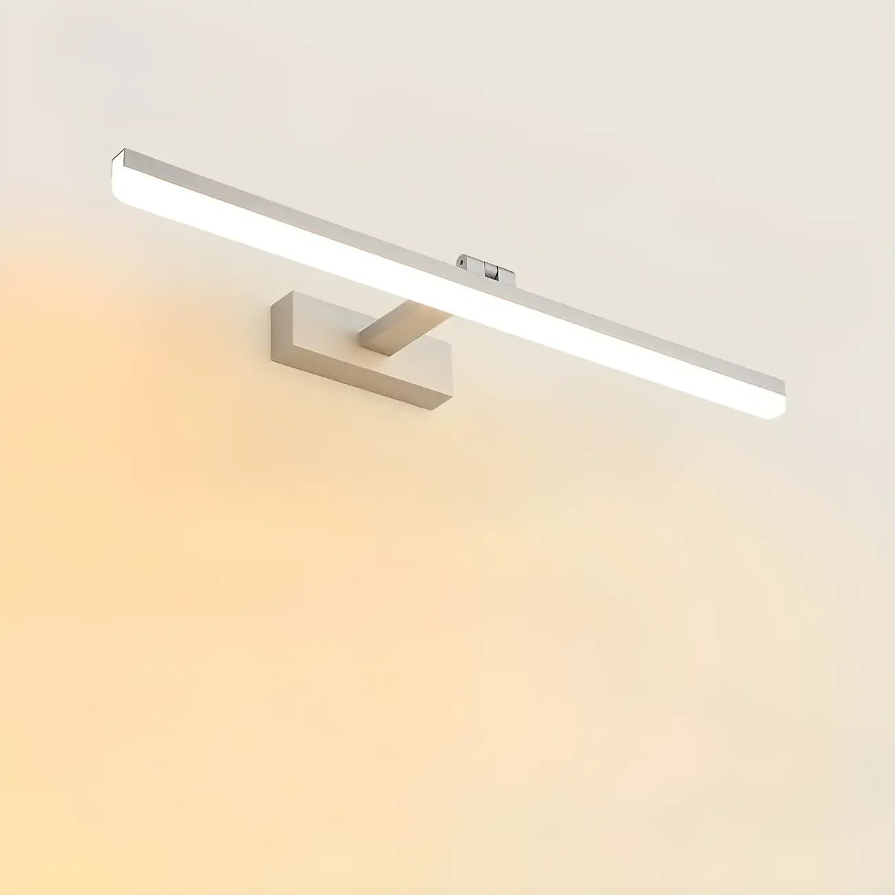 Edge Sleek Black LED Linear Vanity Light for Bathroom Mirror Image - 17
