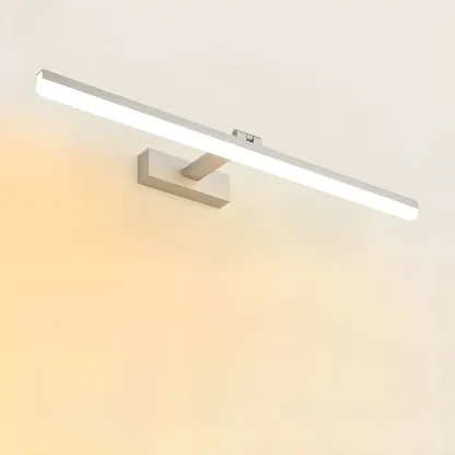 Edge Sleek Black LED Linear Vanity Light for Bathroom Mirror Image - 19