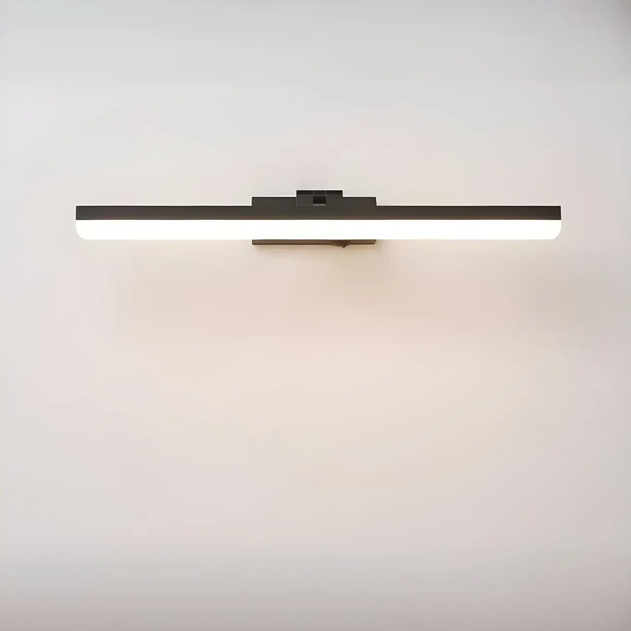 Edge Sleek Black LED Linear Vanity Light for Bathroom Mirror Image - 22 | homeyfad