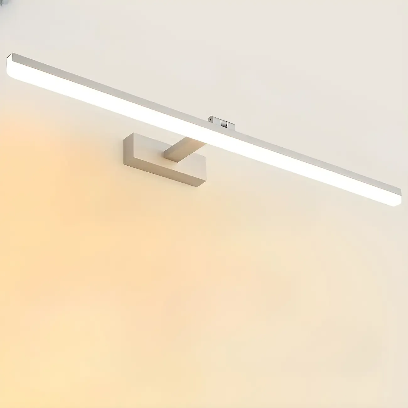 Edge Sleek Black LED Linear Vanity Light for Bathroom Mirror Image - 23