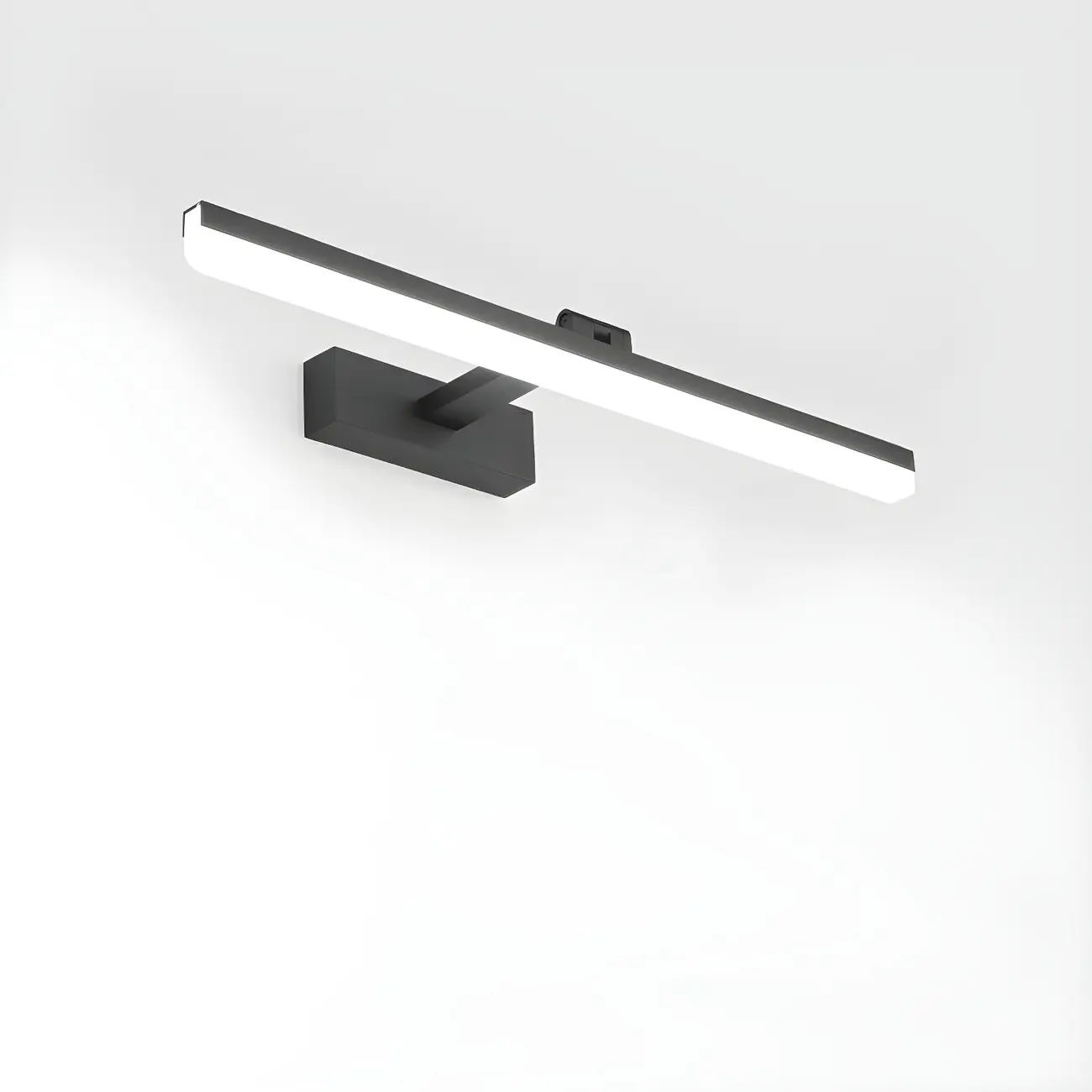 Edge Sleek Black LED Linear Vanity Light for Bathroom Mirror Image - 28 | homeyfad
