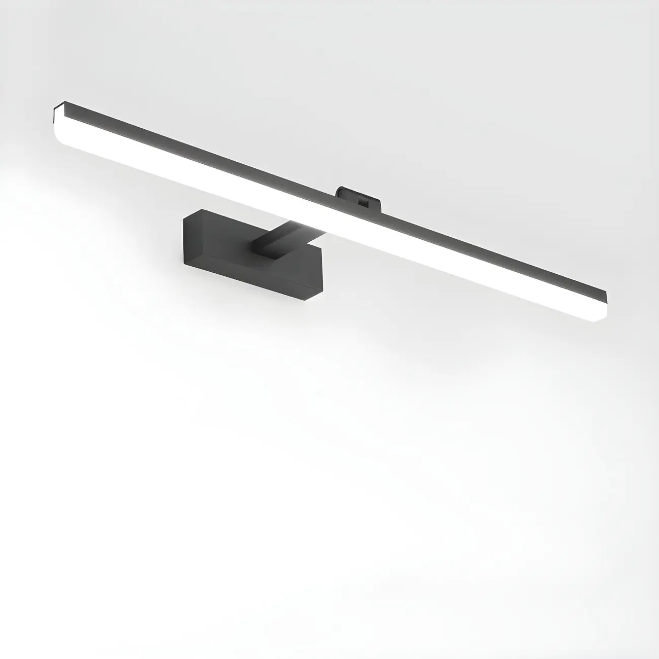 Edge Sleek Black LED Linear Vanity Light for Bathroom Mirror Image - 32 | homeyfad