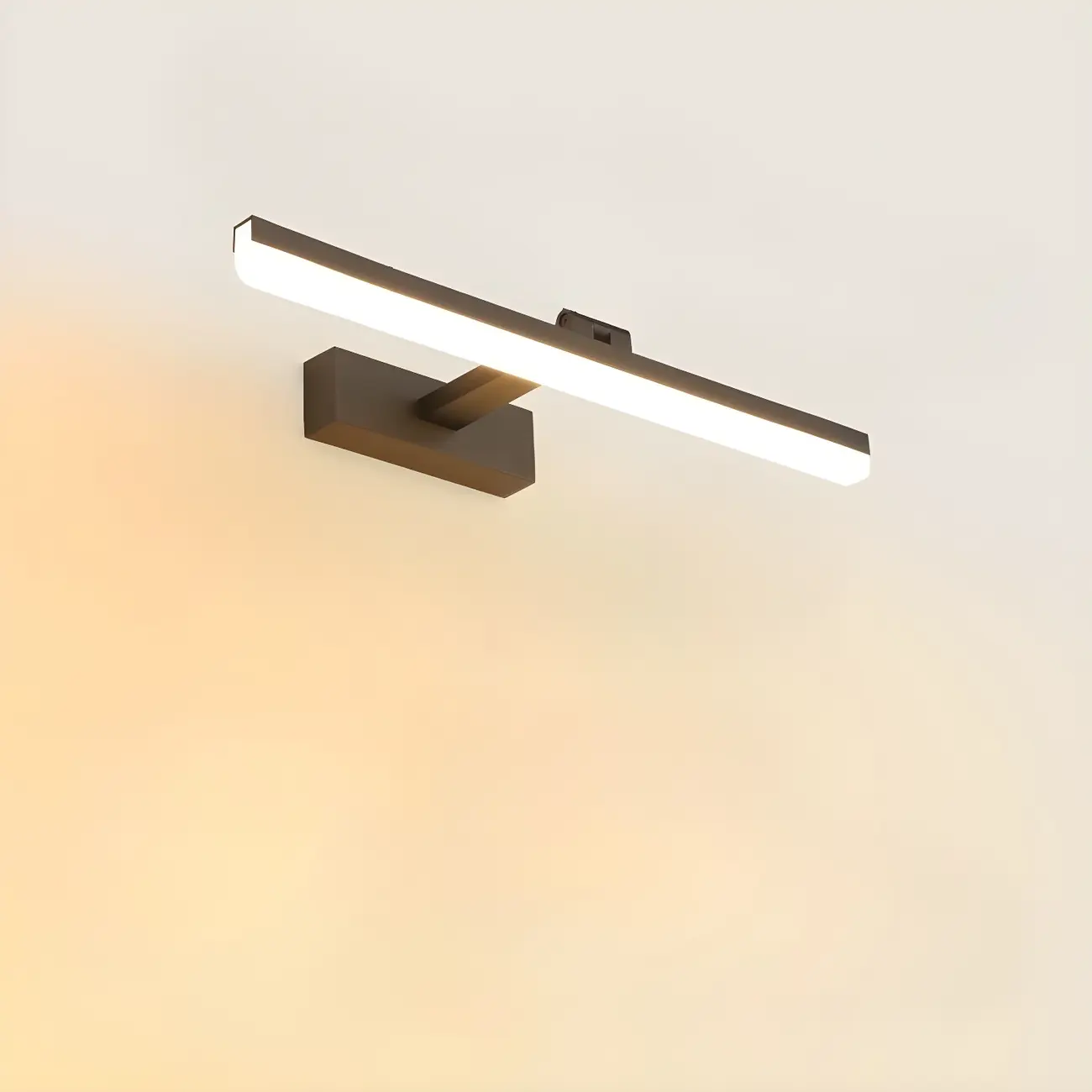 Edge Sleek Black LED Linear Vanity Light for Bathroom Mirror Image - 35 | homeyfad