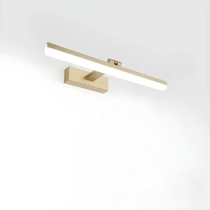 Edge Sleek Black LED Linear Vanity Light for Bathroom Mirror Image - 41