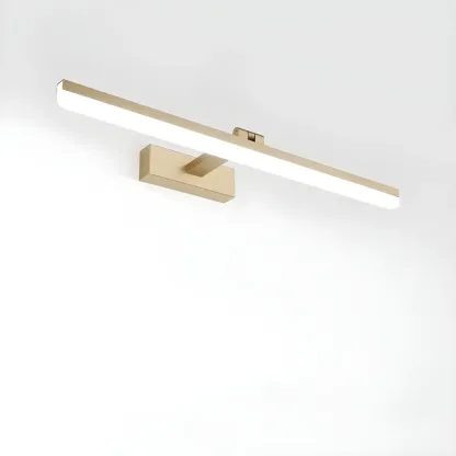 Edge Sleek Black LED Linear Vanity Light for Bathroom Mirror Image - 43