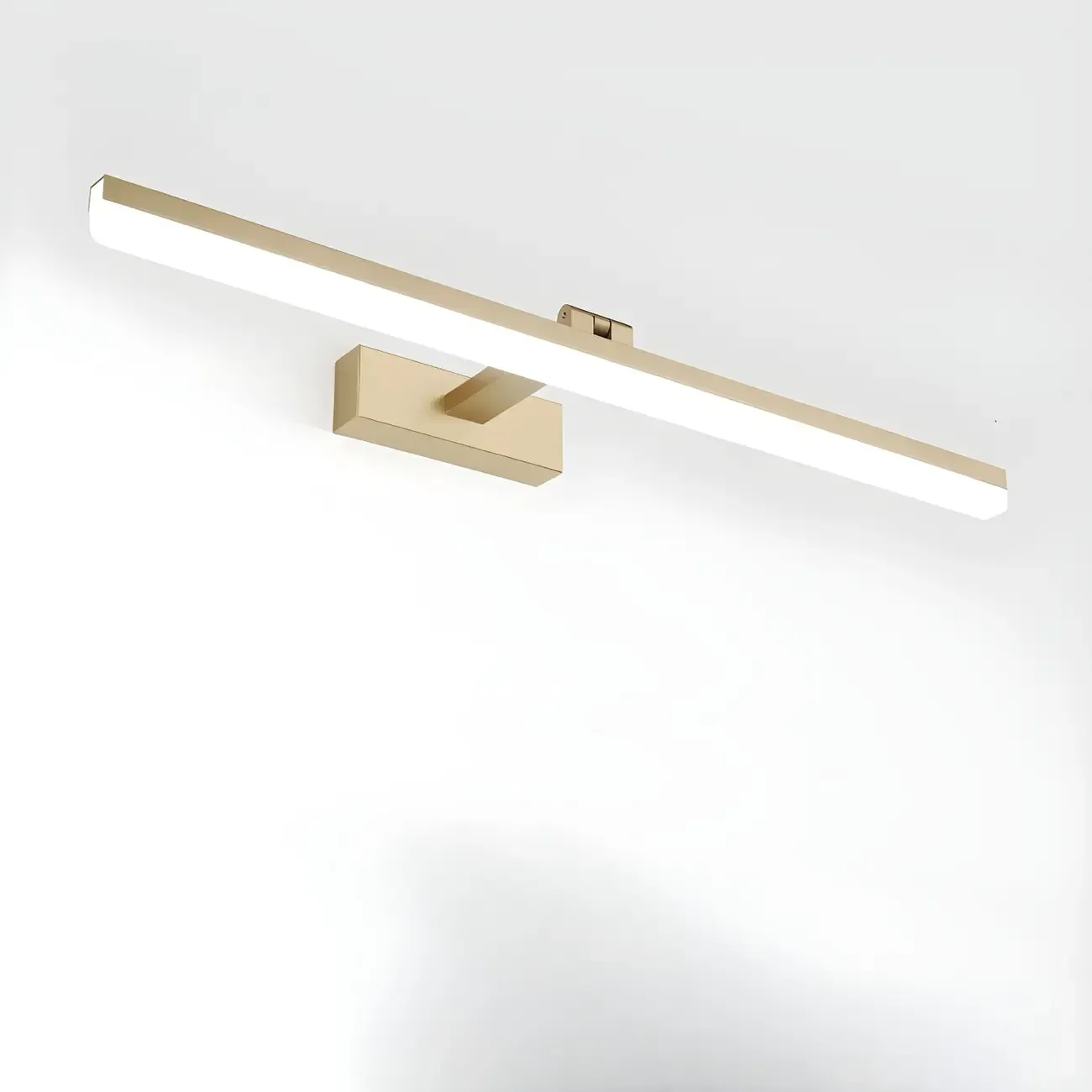 Edge Sleek Black LED Linear Vanity Light for Bathroom Mirror Image - 44