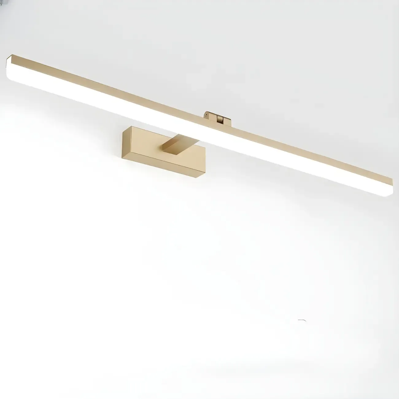 Edge Sleek Black LED Linear Vanity Light for Bathroom Mirror Image - 46