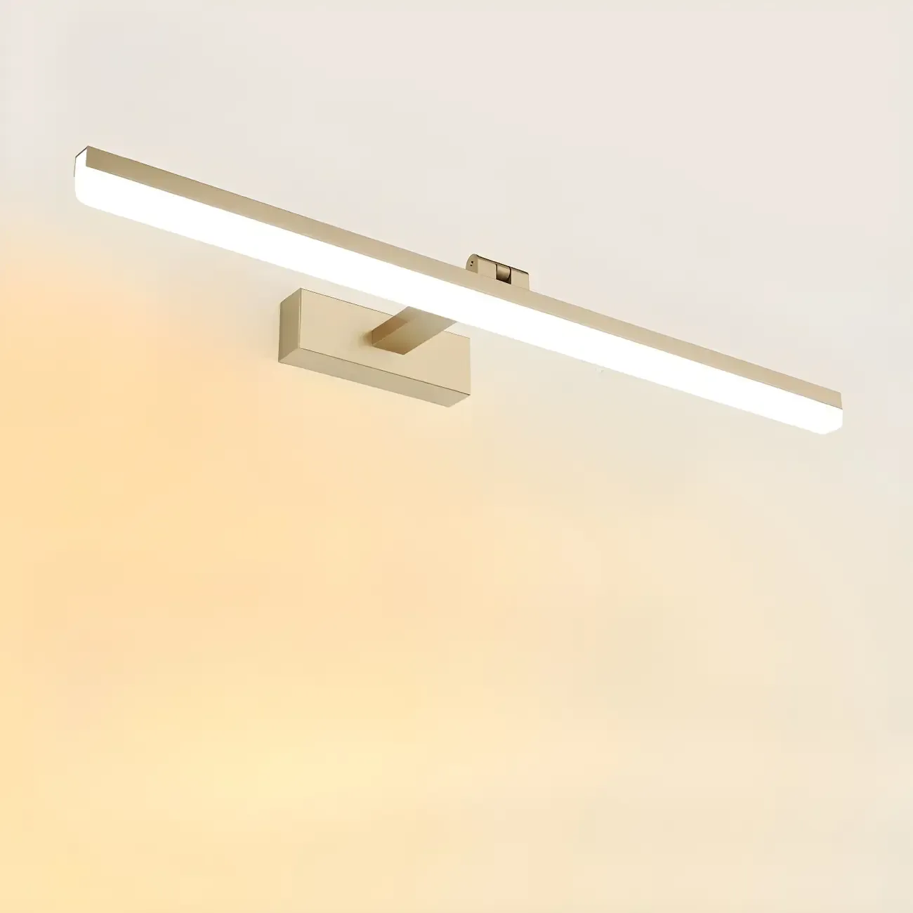 Edge Sleek Black LED Linear Vanity Light for Bathroom Mirror Image - 50