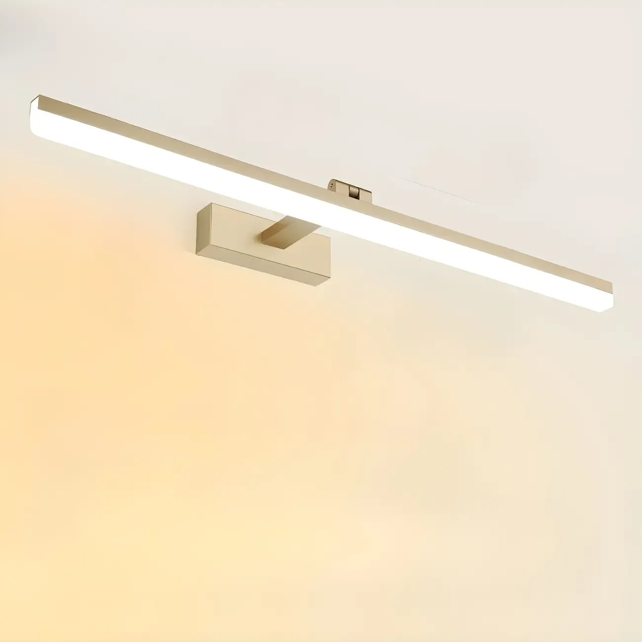 Edge Sleek Black LED Linear Vanity Light for Bathroom Mirror Image - 51
