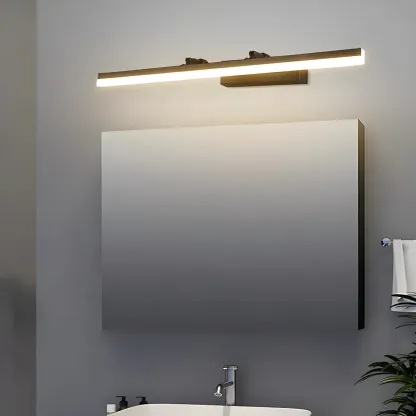 Modern Metal Silver LED Vanity Light with Acrylic Front for Living room Image - 11