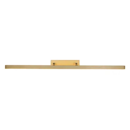 Gold LED Modern Mirror Front Wall Lamp with Integrated Dimmer Image - 2