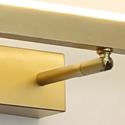 Gold LED Modern Mirror Front Wall Lamp with Integrated Dimmer Image - 6