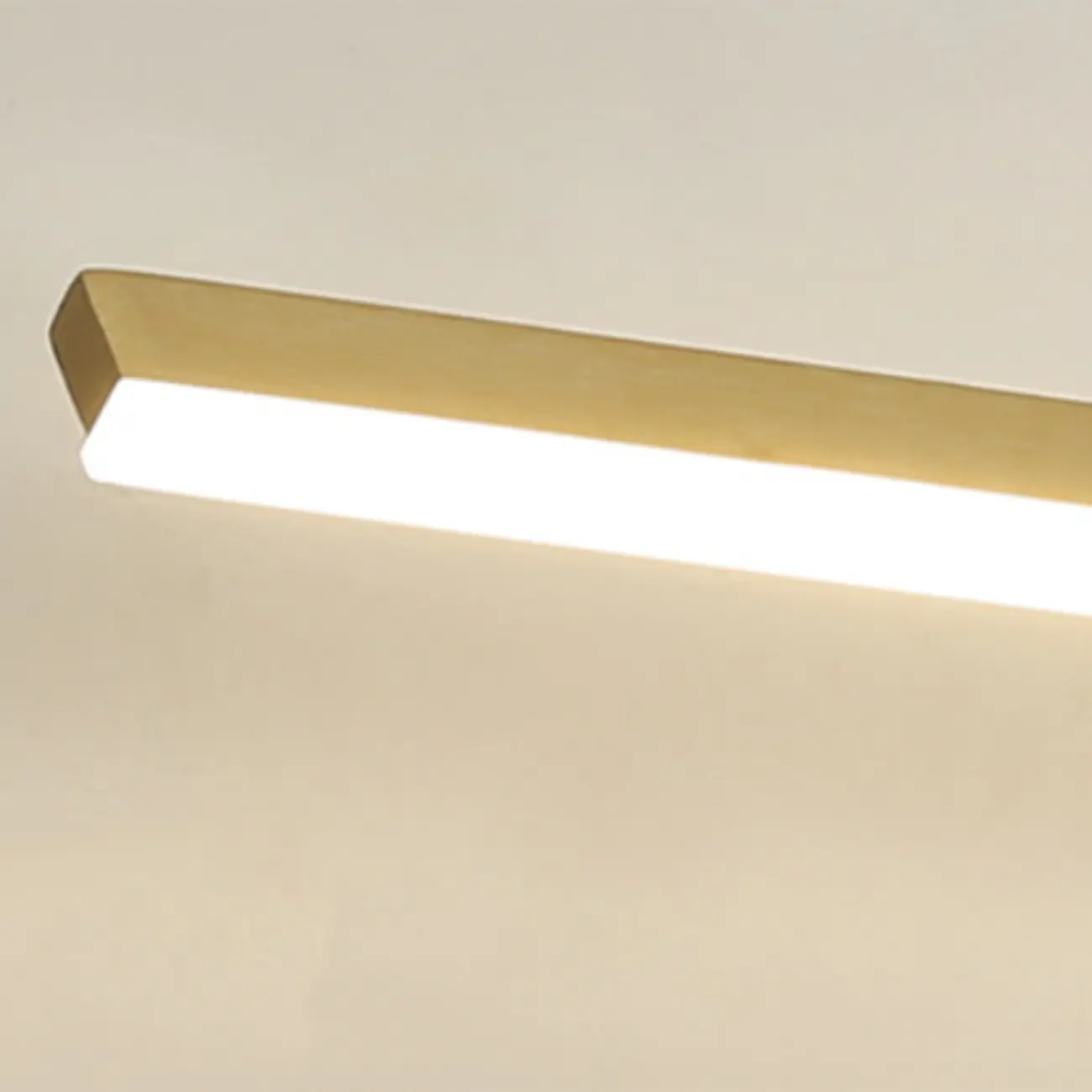 Gold LED Modern Mirror Front Wall Lamp with Integrated Dimmer Image - 9 | homeyfad