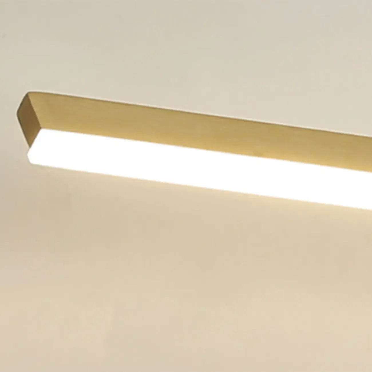 Gold LED Modern Mirror Front Wall Lamp with Integrated Dimmer Image - 9