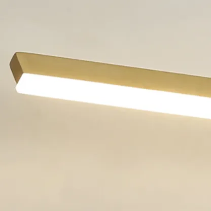 Gold LED Modern Mirror Front Wall Lamp with Integrated Dimmer Image - 9