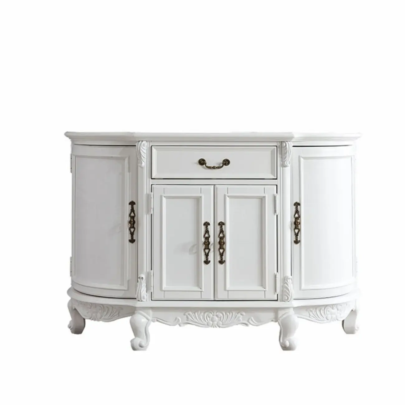 Vintage Brown Wooden Sideboard with Cabinets & Drawers  Image - 11 | homeyfad