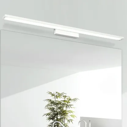 Modern LED Black Rectangle Vanity Light for Bathroom Mirror Image - 4